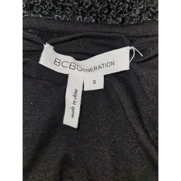 2/$35- BCBGeneration Womens Textured Knit Open Vest Sleeveless Charcoal Gray S - Picture 9 of 9